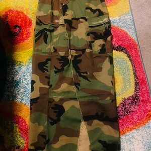 Camo High Split Camo Skirt